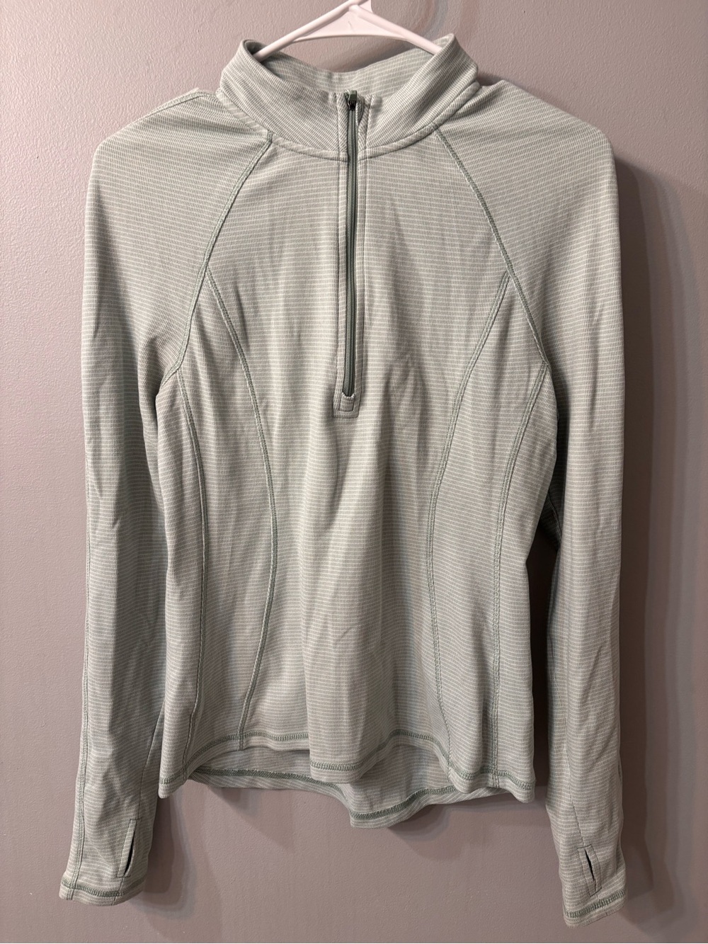 Avalanche Women's Mint Sage Quarter-Zip Turtleneck Pullover